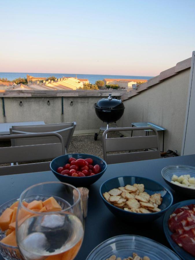 Duplex terrasse vue mer accès plage et piscine... Frontignan Esterno foto